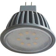 Лампа светодиодная Ecola MR16   LED Premium  8,0W  220V GU5.3 2800K прозрачное стекло (ребристый алюм. радиатор) 51x50  [M2TW80ELC]