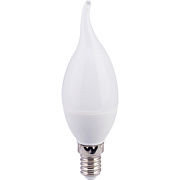 Лампа светодиодная Ecola candle   LED  6,0W 220V E14 2700K свеча на ветру (композит) 118x37  [C4YW60ELC]