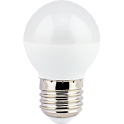 Лампа светодиодная Ecola globe   LED  7,0W G45  220V E27 4000K шар (композит) 82x45  [K7GV70ELC.]